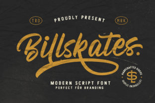 Billskates: A Bold Script Typeface for Modern Web Design