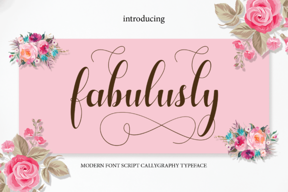 Fabulusly: A Modern Script Typeface for Web Design