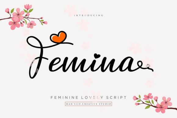 Femina: A Charming Script Typeface for Editorial Design
