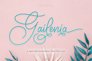 Gailenia Font: Elevating Web Design with Soft Script Typography