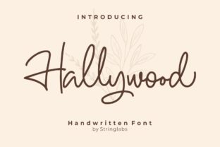 Hallywood: A Handwritten Font for Modern Web Design
