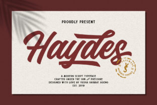Haydes: A Playful Script Font for Modern Editorial Design