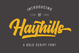 Hayhills Font Review: A Bold Script for Vintage Branding