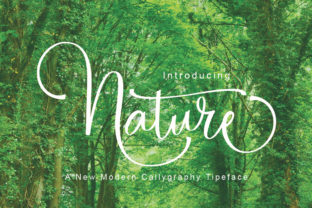 Nature Font Review: A Swashy Script for Web Design