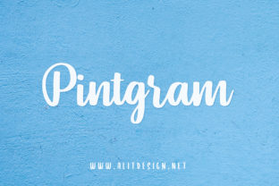 Pintgram: A Sweet Script Font for Handmade Labels & Cards
