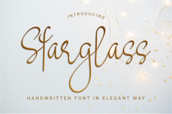 Starglass: A Soft Script Typeface for Modern Web Design