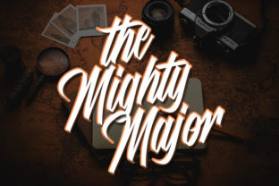 The Mighty Major: A Bold Script Font for Makers