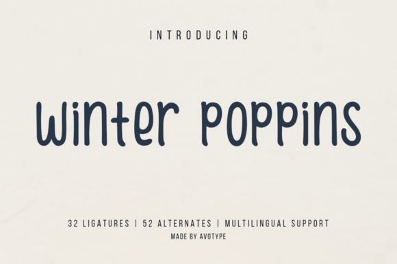 Winter Poppins Font Review: A Handwritten Typeface for Branding